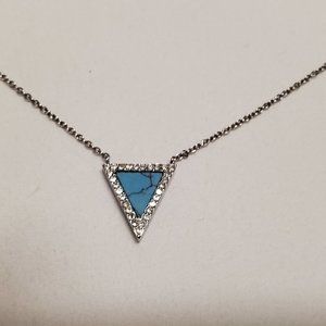 Michael Kors Turquoise triangle necklace